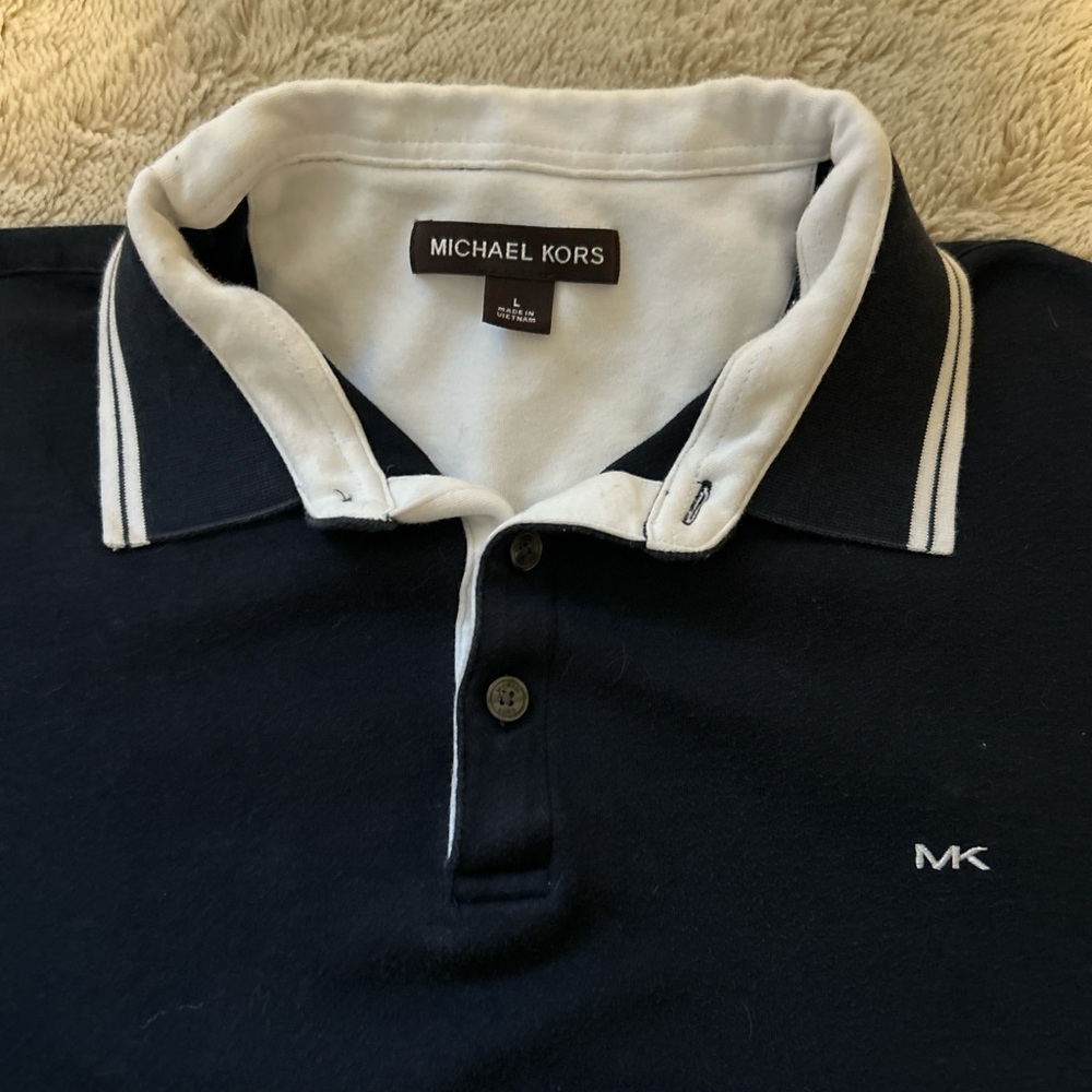 Michael Kors Men's Navy Polo Shirt